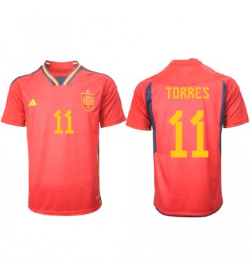 Spanien Ferran Torres #11 Replika Hjemmebanetrøje VM 2022 Kortærmet